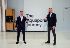 Alex Rishoj, CEO for AquaShield (tv.) og Matt Boczkowski, CEO for Aquaporin (th.). Foto: Jesper Grundahl, Aquaporin