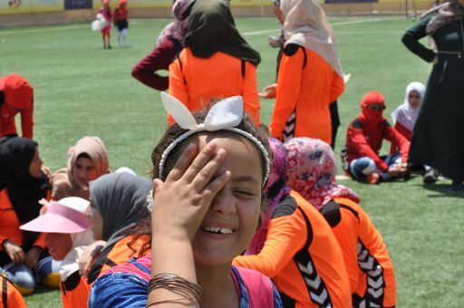 Fodbold skaber glæde og håb for Syriske piger i Za'atari flygtningelejren i Jordan