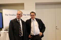 Andreas Nordseth, direktør i Søfartsstyrelsen og erhvervsminister Brian Mikkelsen