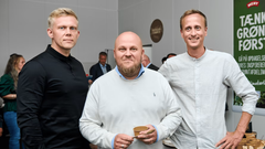 Richo Boss (i midten), kædedirektør for supermarkedskæden MENY, sammen med global direktør for Noahs, Daniel Baven (t.h.) og Executive Chef i Noahs, Carl Simonsson (t.v.).