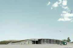 Sydhavn Genbrugscenter i København er nomineret til Bæredygtig Beton Prisen. Foto: Krilov