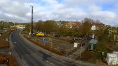 Byggeriet af den nye, store transformerstation, Ålegården, er i fuld gang i Kolding. Foto: EWII