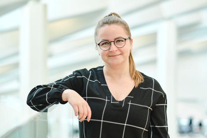 33-årige Katrine Lykke Nielsen er ny ESG-konsulent i Middelfart Sparekasse. PR-foto