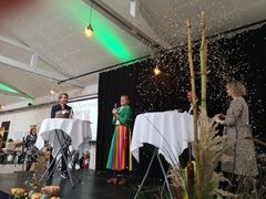 Årets Øko Pris 2021 gik til madformidler og økologisk ildsjæl, Trine Krebs. Foto: Økologisk Landsforening