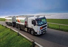 Lastbil fra det tyske energiselskab Team. Danske DLG ejer 75,5 pct. af aktierne i selskabet.