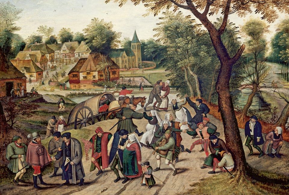 Pieter Brueghel, Hjemturen fra kermessen, 1620'erne, Nivaagaards Malerisamling