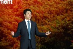 Guo Ping, Huawei's Rotating Chairman, afholder hovedtalen til Huawei Analyst Summit 2020