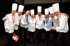 Cateringlandsholdet vandt samlet bronze ved Kokke-VM i 2018. Foto : Anders Wiuff