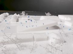Udsnit af det første udkast til designet
af det kommende teater- og kulturhus i Varde.