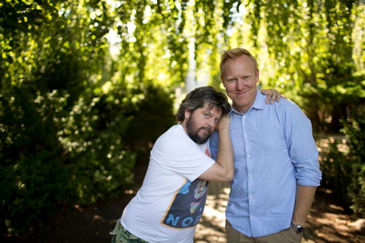 En af landets mest populære podcast, Anders&amp;Anders, kommer nu også som video, en vodcast. Foto: Theis Mortensen