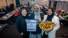 Stort tillykke til de unge kvinder bag Det frivillige ungenetværk bag Blok Beats festivalen på Stengårdsvej. Foto: Esbjerg Kommune
