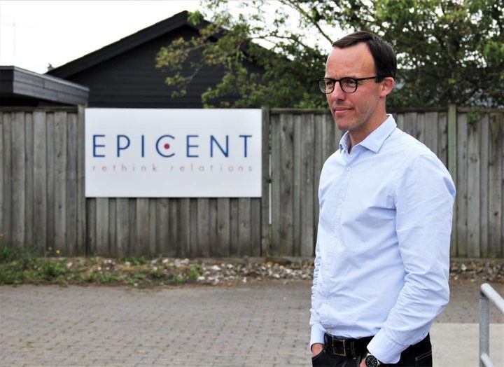 46-årige Martin Hagelskjær Damsgaard, der i 2016 blev ansat som driftschef i Epicent, er udnævnt til bureaudirektør hos Epicent Public Relations A/S. Foto: PR.