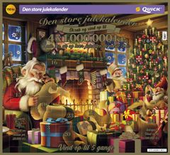 Den nye kalender er fuld af julestemning (Foto: Danske Spil)