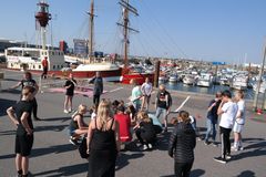 Der var gang i den på Esbjerg Havn sidste gang Legeskibet besøgte Esbjerg i 2018. Foto: Esbjerg Kommune