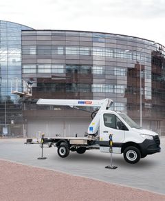 Dinolifts speciale er letvægts trailerlifte, der kan transporteres og betjenes med B-kørekort. Foto: PR.