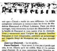 Citat fra interview med stormester Pierre Plantard i 1973