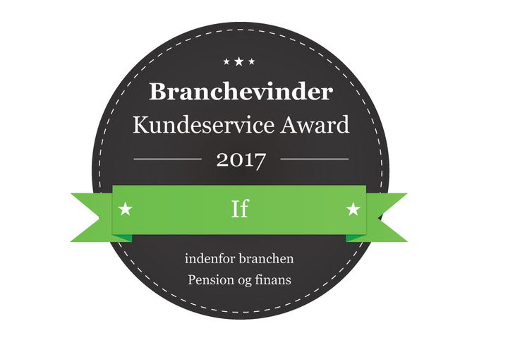 Forsikringsselskabet If blev i aftes anerkendt for bedste kundeservice i branchen, da årets Kundeservice Award blev uddelt i København. If var også nomineret til den samlede hovedpris for Danmarks Bedste Kundeservice, og fik her en flot 2. plads