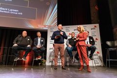 Bent Larsen fra Beritech Group A/S ved prisoverrækkelsen, Årets Ejerleder 2022 i Nordjylland