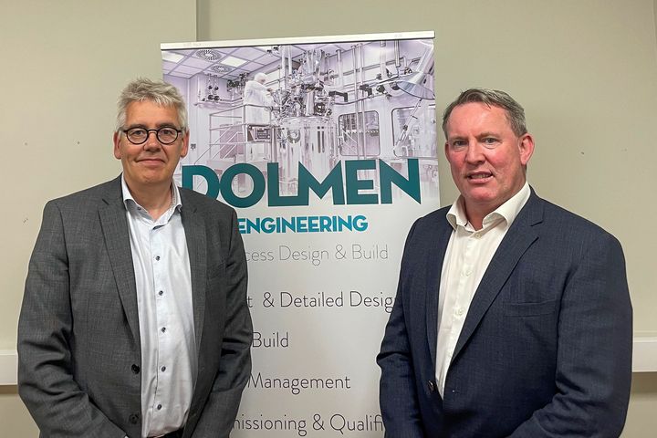 Thomas B. Olsen, Senior Vice President i NIRAS (tv) Niall Corrigan, CEO i Dolmen Engineering (th).