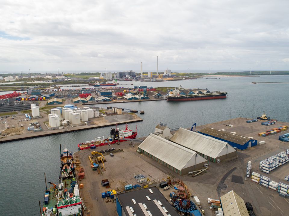 Kalundborg Havn - luftfoto - set fra Nordøst