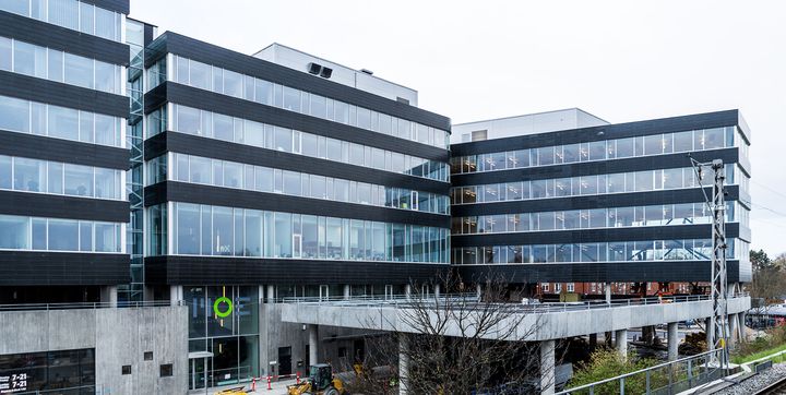 MOE-domicilet i Søborg er bæredygtighedscertificeret med DGNB Guld i både den oprindelige afdeling og i tilbygningen. Foto: PensionDanmark