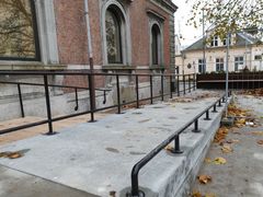 Ny handicaprampe ved Stiftsmuseet i Maribo.