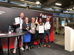 Der var glæde og stolthed hos Klinisk Biokemisk Afdeling på Aalborg Universitetshospital, Intelligent Systems og LT Automation, årets modtagere af DIRA Automatiseringsprisen.