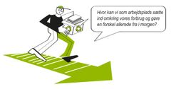 Illustration fra guiden "Grøn omstilling på arbejdspladsen"