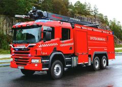 Den specialdesignede brandbil er et vigtigt led i at brandsikre Storebæltsbroen.