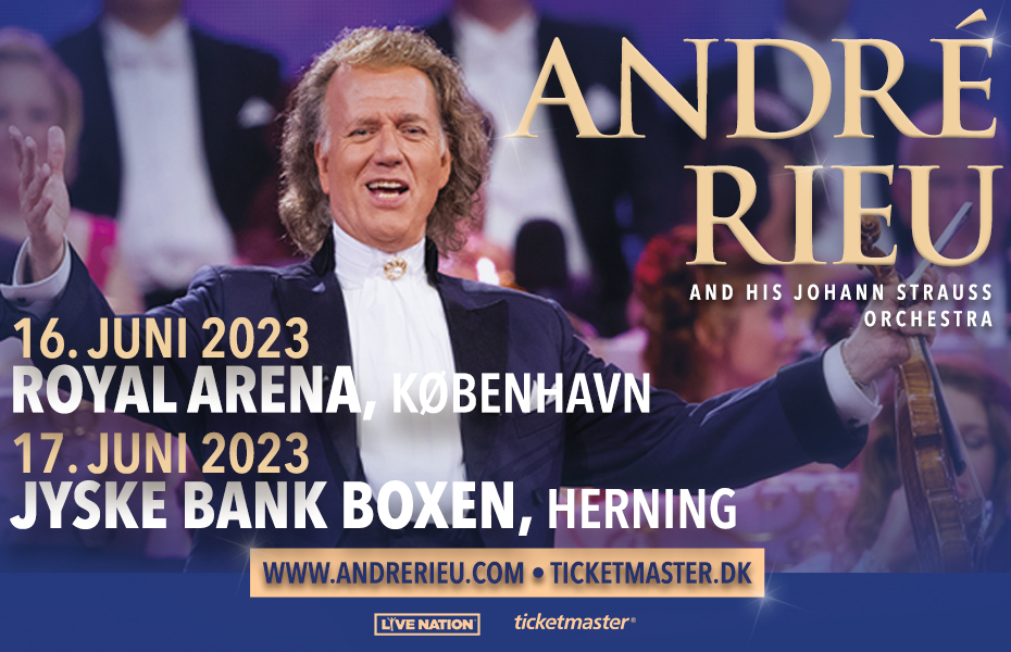 ANDRÉ RIEU VENDER TILBAGE TIL DANMARK I 2023! Live Nation Denmark ApS