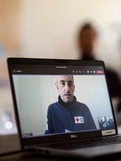 Røde Kors i Danmarks landechef i Ukraine, Antoine Terrien. (Foto: Jakob Dall/Røde Kors)