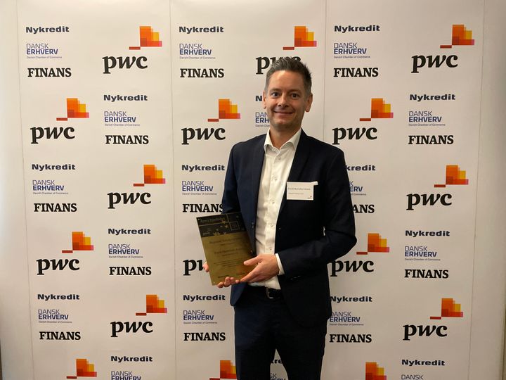 Frank Hjortekær-Jensen fra Dania Connect A/S er Temaprisvinder i region Østjylland 2o21.
