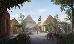 Børnehuset Svanen i Gladsaxe bliver verdens første cirkulære børnehave - et hus skabt til fremtiden baseret på fortiden. Et bæredygtigt pionerprojekt. Foto: Sweco.