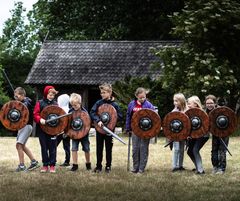 Vikingetræning af små krigere