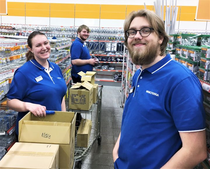 Eleverne på Flexuddannelsen skal være i Biltema i Esbjerg i de første halvandet år. I uddannelsens sidste halve år, skal de unge prøve sig selv af i individuelle praktikker i andre virksomheder i samme branche. Foto: PR.