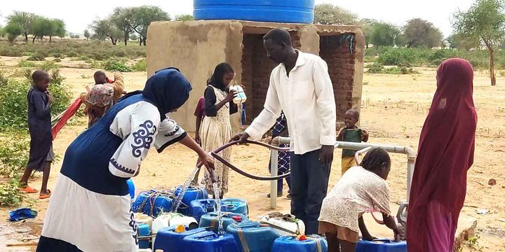Solcelle-drevne vandpumper er stadig et sjældent syn i Vestdarfur, Sudan