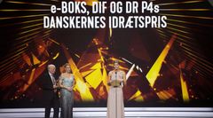 Danskernes Idrætspris blev overrakt af tidligere svømmer Lotte Friis ved SPORT 2019. Foto: Lars Møller