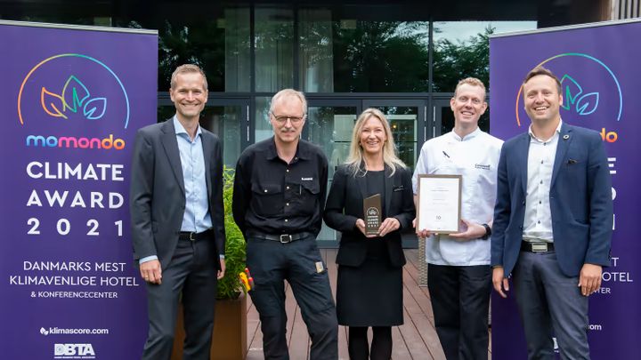 Comwell Kolding modtager momondo Climate Award 2021