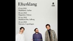 Efterklang annoncerer fire danske koncerter til november 2021
