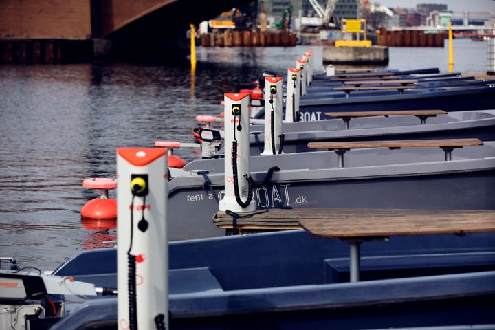 PR Foto: E.ONs ladestandere står klar til at oplade de 32 GoBoats