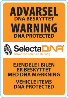 Sikringsmærke til bilen