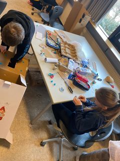 Børnene fra Susåskolen afdeling Herlufmagle har arbejdet intenst med verdensmålene - her ved en temauge tilbage i marts måned.
