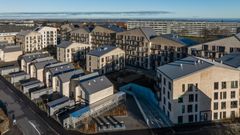 Nordbjerg i Aarhus er blandt de byggerier, som Dansk Boligbyg afleverede i seneste regnskabsår – 172 nyopførte leje- og ejerboliger. Billede kan frit benyttes ved omtale af Dansk Boligbyg.