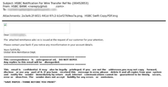 Eksempel 5. HSBC Bank phishing-mail