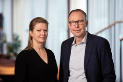Boligkontoret Danmarks nye viceadm. direktør Pia Nielsen og kommende adm. direktør Lars Lehmann.