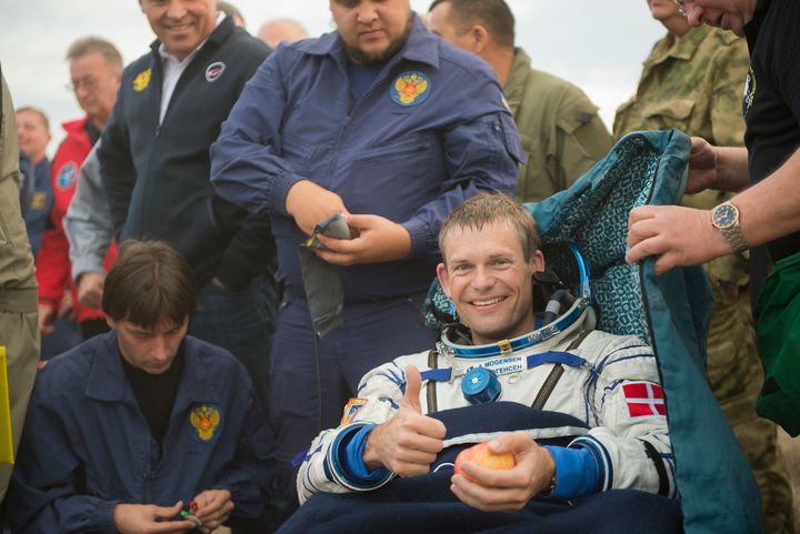 Den danske astronaut, Andreas Mogensen besøger Naturfagsmaraton. FOTO: ESA