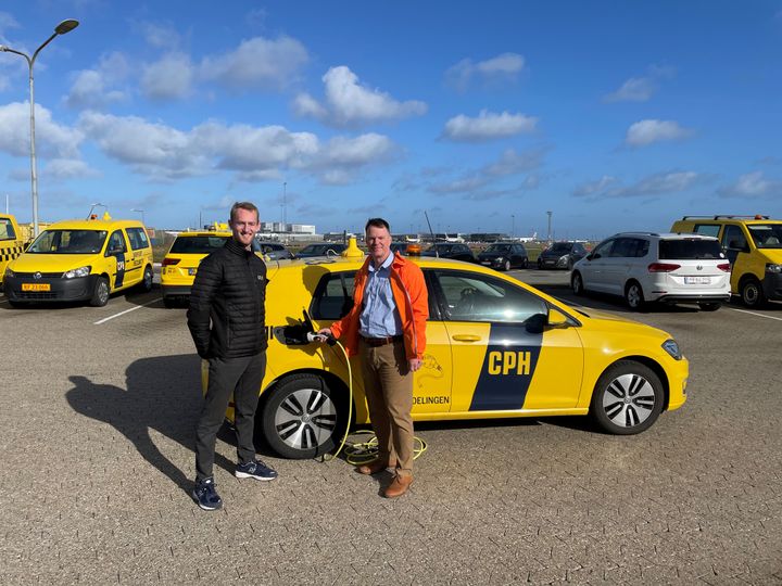 Iværksættervirksomheden ZAPP med energikoncernen EWII i ryggen vandt udbuddet om at sætte ladestandere op i Danmarks største lufthavn. Foto: ZAPP