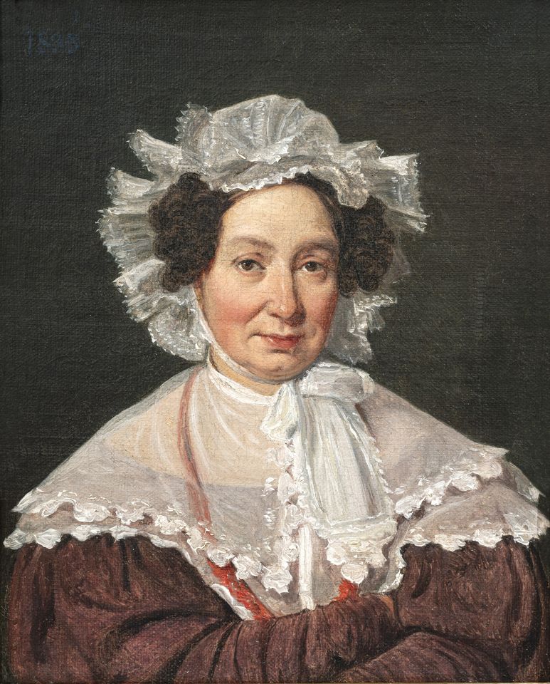 Wilhelm Marstrand, Portræt af Petra Ottilia Marstrand, kunstnerens moder, 1835. Nivaagaards Malerisamling