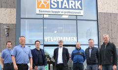 Ledelsen af STARK’s nye byggemarked i Kokkedal fik i oktober besøg af repræsentanter for kommunens erhvervsliv og byråd.
