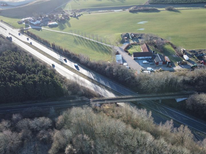 Vejdirektoratet sender projektforslaget for 3. etape af Kalundborgmotorvejen i høring. Foto: COWI